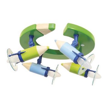 PASTELKA gyerek mennyezeti lámpa  4xE14/25W