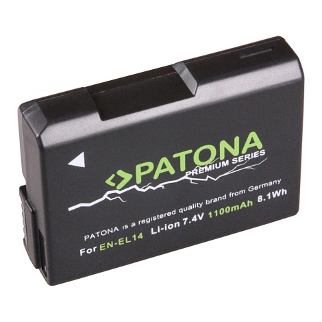 PATONA - Akku Nikon EN-EL14 1100mAh Li-Ion Premium | lampak.hu