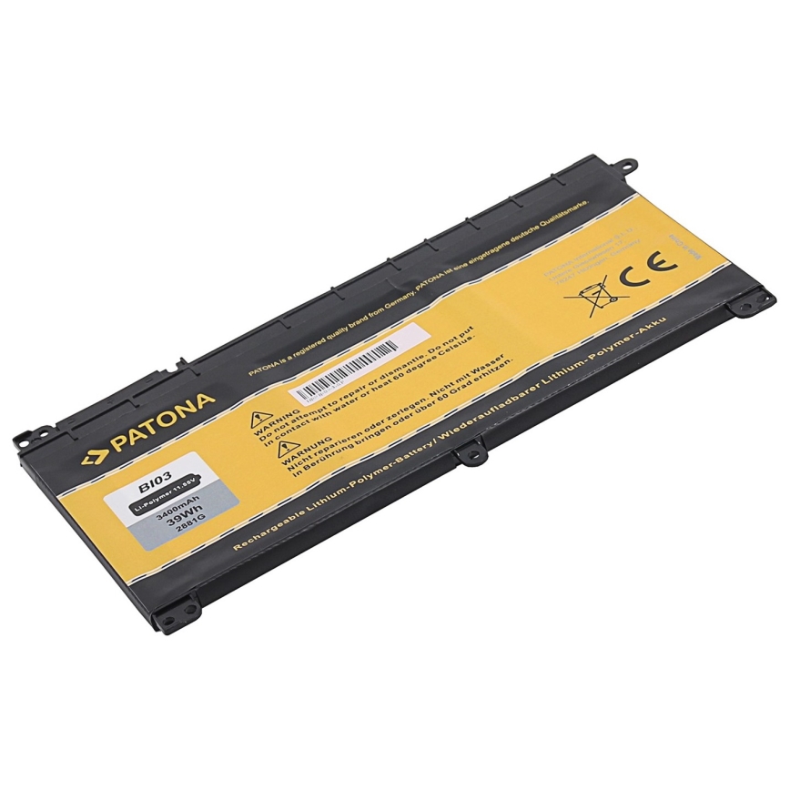 PATONA - Akkumulátor HP Pavilion x360 13 serie 3400mAh Li-lon 11,55V BI03XL