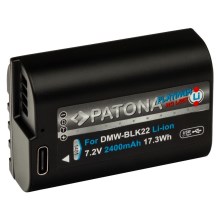 PATONA - Akkumulátor Panasonic DMW-BLK22 2400mAh Li-Ion Platinum USB-C töltő