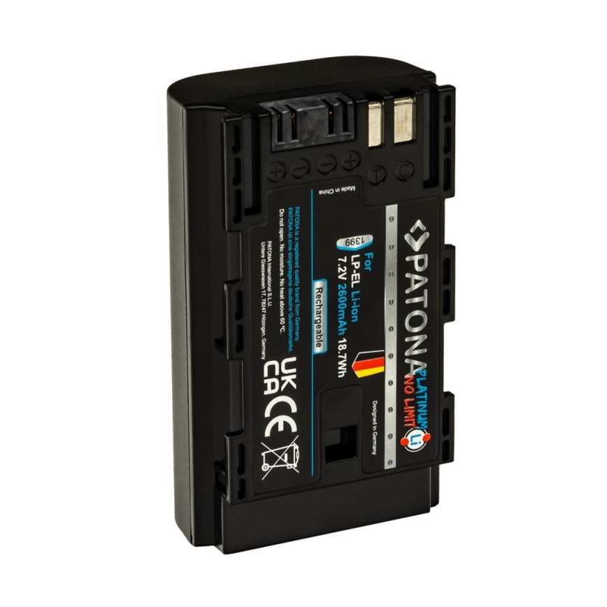 PATONA - Canon LP-EL 2600mAh Li-Ion Platinum akkumulátor Speedlite EL-1 vakuhoz