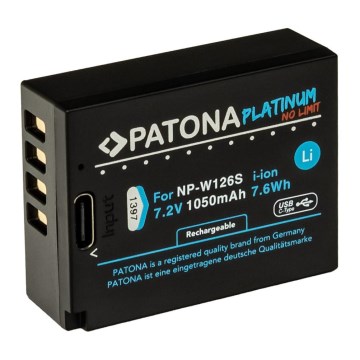 PATONA - Fuji NP-W126S akkumulátor 1050mAh Li-Ion Platinum USB-C töltéssel