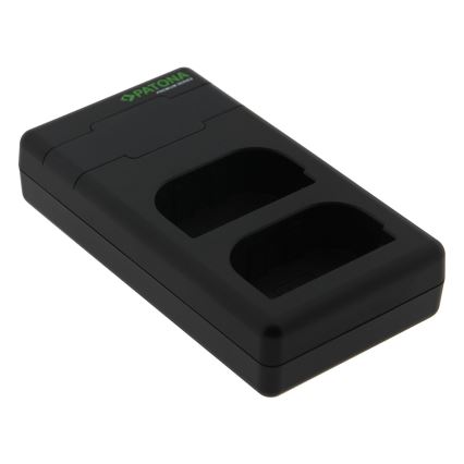 PATONA - Gyorstöltő Dual Canon LP-E6 + kábel USB-C 0,6m