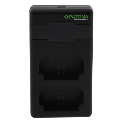 PATONA - Intelligens töltő Dual Fuji NP-W235 + kábel USB-C 0,6m