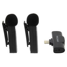 PATONA - KÉSZLET 2x Vezeték nélküli mikrofon csíptetővel iPhone készülékekhez USB-C 5V