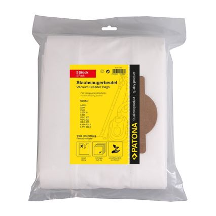PATONA - Porszívózsák KÄRCHER A2201/2204/2504/3.300/5.800 - 5 darab