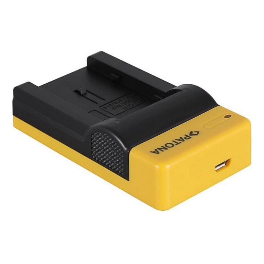 PATONA - Töltő Foto Canon BP-808/820/827/828 slim,USB