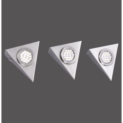 Paul Neuhaus 1119-55-3 - KÉSZLET 3x LED Bútorvilágítás érzékelővel HELENA LED/2,5W/230V