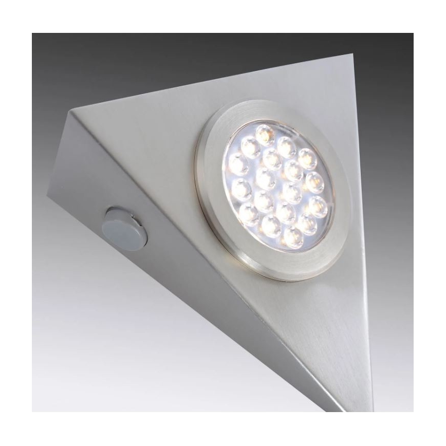 Paul Neuhaus 1119-55-3 - KÉSZLET 3x LED Bútorvilágítás érzékelővel HELENA LED/2,5W/230V