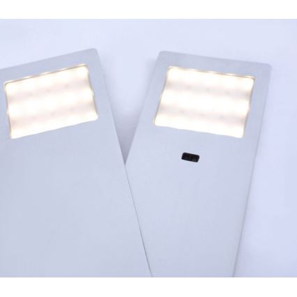 Paul Neuhaus 1121-95-2 - KÉSZLET 2xLED Bútorvilágítás érzékelővel HELENA LED/2W/230V
