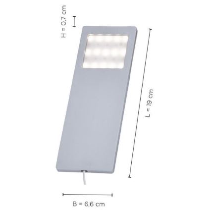 Paul Neuhaus 1121-95-3 - KÉSZLET 3xLED Bútorvilágítás érzékelővel HELENA LED/2W/230V