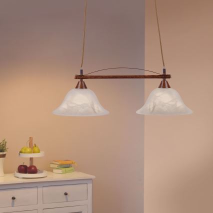 Paul Neuhaus 15242-48 - Csillár zsinóron NELLY 2xE14/40W/230V