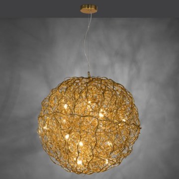 Paul Neuhaus 2019-12 - SAREA kábeles csillár 15xG9/40W/230V arany