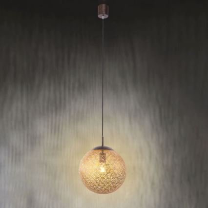 Paul Neuhaus 2420-48 - Csillár zsinóron GRETA 1xE27/60W/230V átm. 30 cm