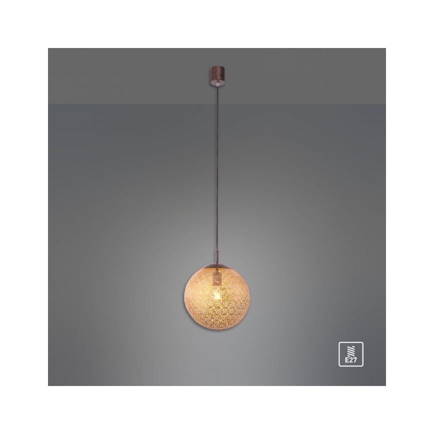 Paul Neuhaus 2420-48 - Csillár zsinóron GRETA 1xE27/60W/230V átm. 30 cm