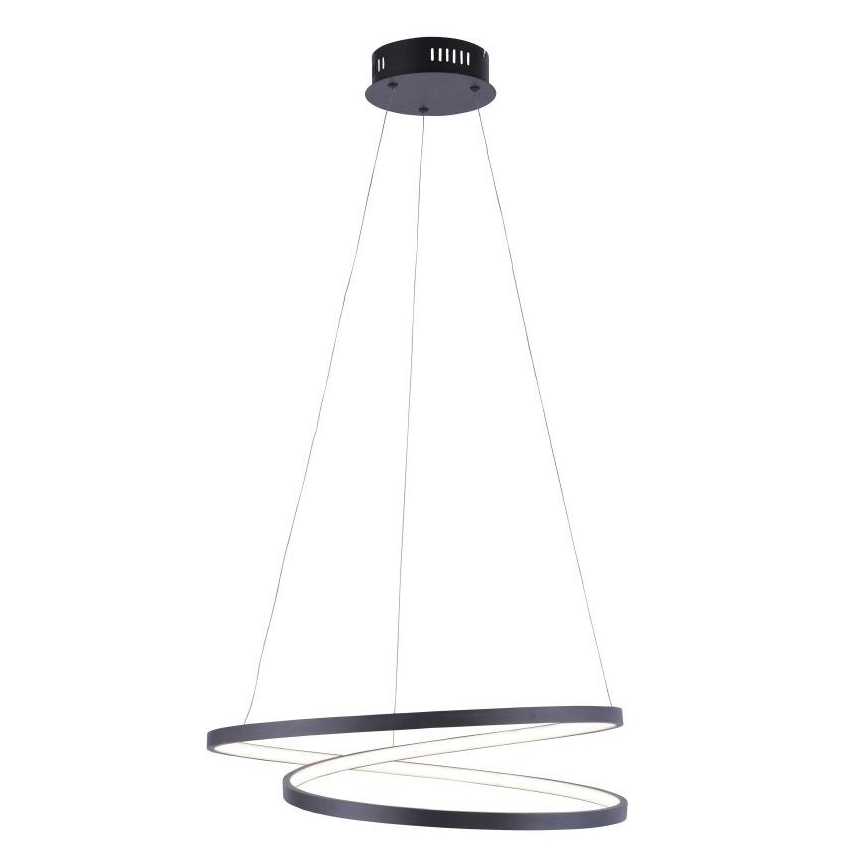 Paul Neuhaus 2472-18 - LED Dimmelhető csillár zsinóron ROMAN LED/30W/230V fekete