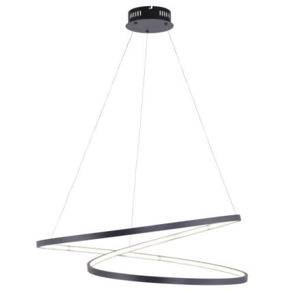Paul Neuhaus 2474-18 - LED Dimmelhető csillár zsinóron ROMAN LED/40W/230V fekete