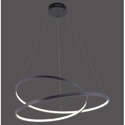 Paul Neuhaus 2474-18 - LED Dimmelhető csillár zsinóron ROMAN LED/40W/230V fekete
