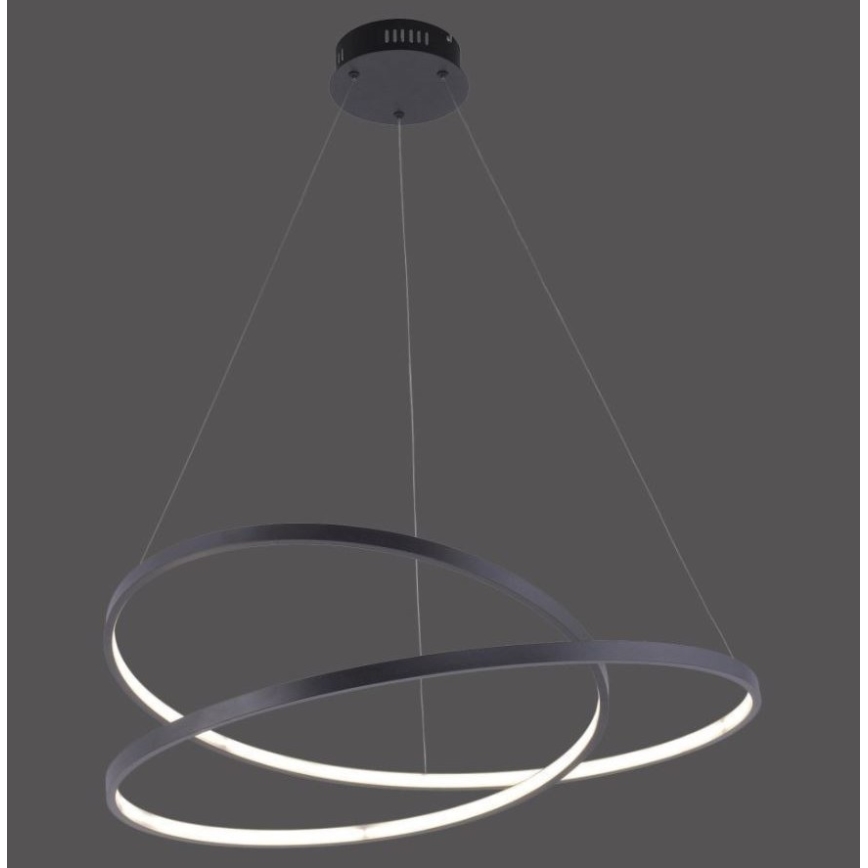 Paul Neuhaus 2474-18 - LED Dimmelhető csillár zsinóron ROMAN LED/40W/230V fekete