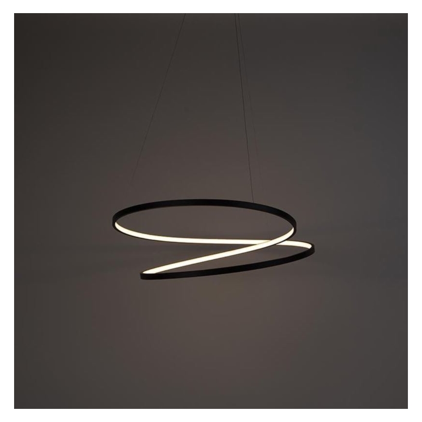 Paul Neuhaus 2474-18 - LED Dimmelhető csillár zsinóron ROMAN LED/40W/230V fekete