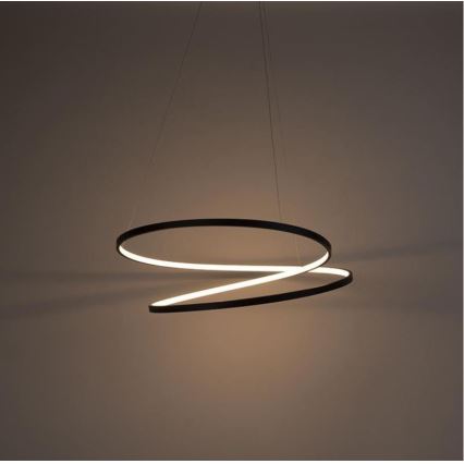 Paul Neuhaus 2474-18 - LED Dimmelhető csillár zsinóron ROMAN LED/40W/230V fekete