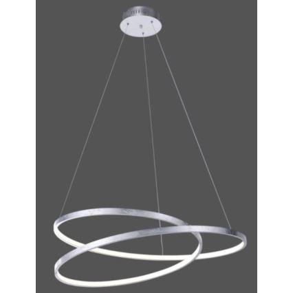 Paul Neuhaus 2474-21 - LED Dimmelhető csillár zsinóron ROMAN LED/40W/230V fényezett króm