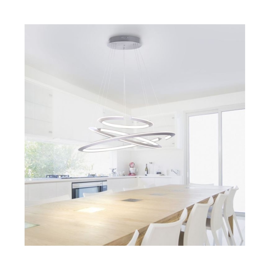 Paul Neuhaus 2493-55 - LED dimmelhető függeszték kábelre ALESSA 3xLED/38W/230V + távirányító