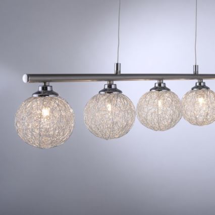 Paul Neuhaus 2790-55 - Csillár zsinóron WOMBLE 5xG9/28W/230V