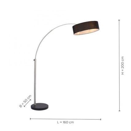 Paul Neuhaus 307-55 - Állólámpa PETRO 3xE27/60W/230V