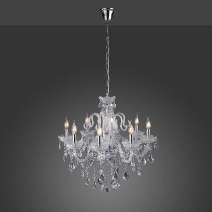 Paul Neuhaus 3081-00 - Kristálycsillár láncon GRACIA 8xE14/40W/230V