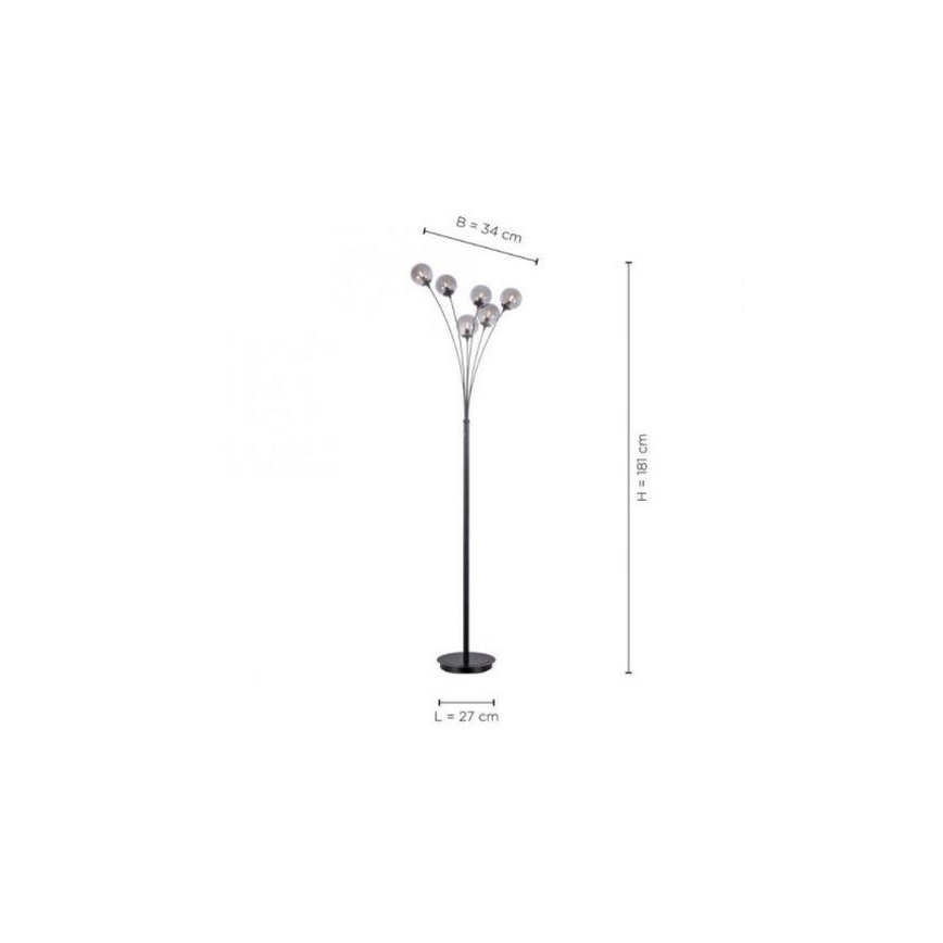 Paul Neuhaus 419-18 - LED Állólámpa WIDOW 6xG9/3W/230V