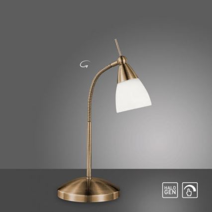 Paul Neuhaus 4430-11 - Dimmelhető érintős asztali lámpa PINO 1xG9/28W/230V réz