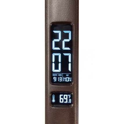 Paul Neuhaus 4595-23 - LED érintőkapcsolós asztali lámpa vezeték nélküli töltéssel ADRIANO LED/5W/230V barna