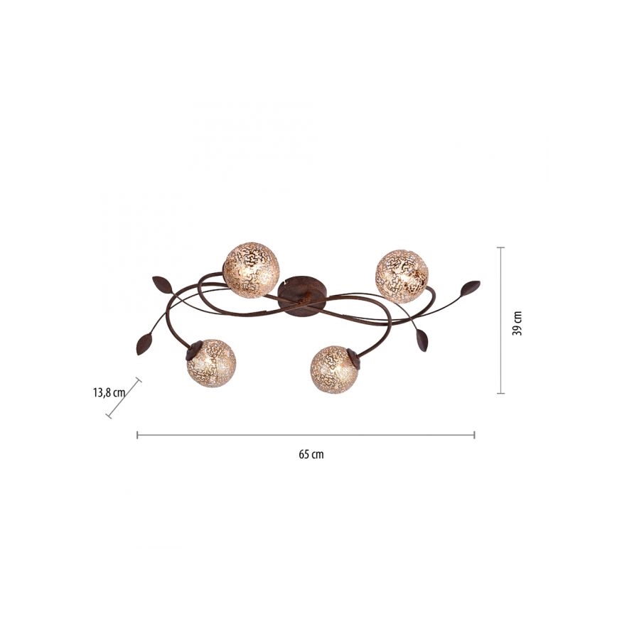 Paul Neuhaus 6395-48 - Csillár GRETA 4xG9/40W/230V