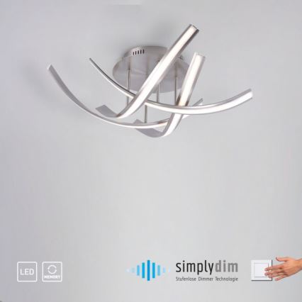 Paul Neuhaus 6474-55 - LED Dimmelhető felületre szerelhető csillár LINDA 4xLED/7W/230V