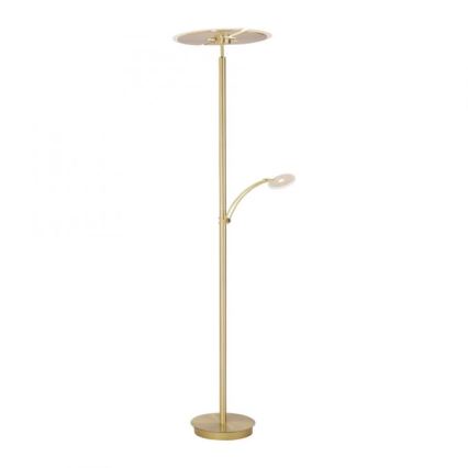 Paul Neuhaus 673-60 - ARTUR fényerőszabályozható LED állólámpa, 2xLED/21W/230V+LED/6W, arany