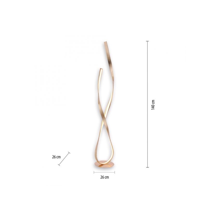 Paul Neuhaus 720-12 - LED Dimmelhető állólámpa LINDA LED/27W/230V arany