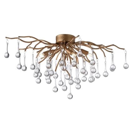 Paul Neuhaus 8090-11 - Felületre szerelhető csillár  ICICLE 4xG9/40W/230V 30x60 cm réz