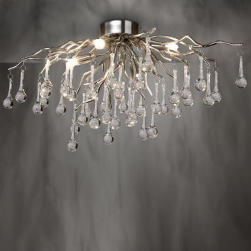 Paul Neuhaus 8090-55 - Felületre szerelhető csillár  ICICLE 4xG9/40W/230V 30x60 cm fényezett króm