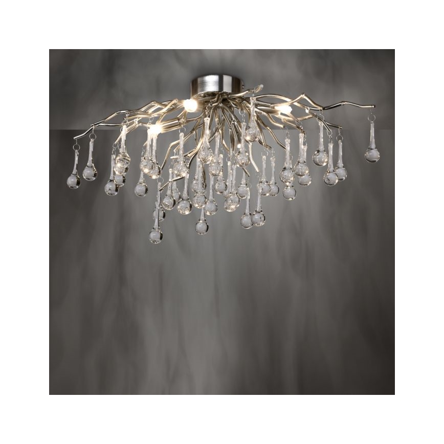 Paul Neuhaus 8090-55 - Felületre szerelhető csillár  ICICLE 4xG9/40W/230V 30x60 cm fényezett króm