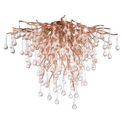 Paul Neuhaus 8091-11 - Felületre szerelhető csillár  ICICLE 9xG9/40W/230V átm. 50 cm réz