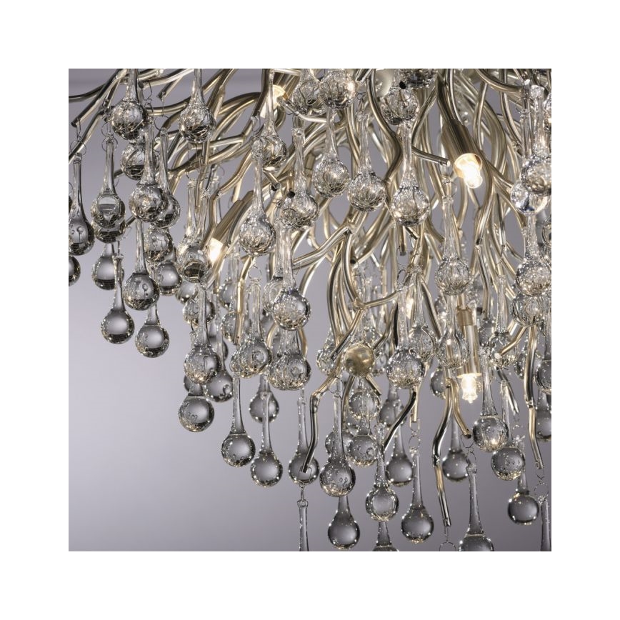 Paul Neuhaus 8091-55 - Felületre szerelhető csillár  ICICLE 9xG9/40W/230V átm. 50 cm fényezett króm