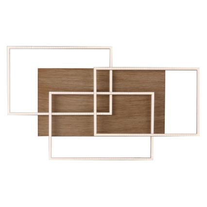 Paul Neuhaus 8330-79 - LED Dimmelhető felületre szerelhető csillár PALMA 3xLED/12W/230V fenyő + távirányítás