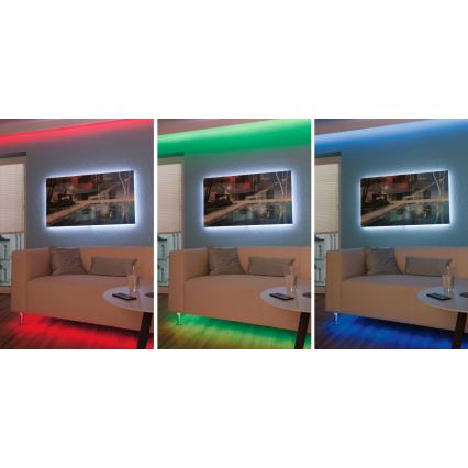 Paulmann 3989 - LED RGBW/19W dimmelhető szalag TIP 10 m 230V + távirányító