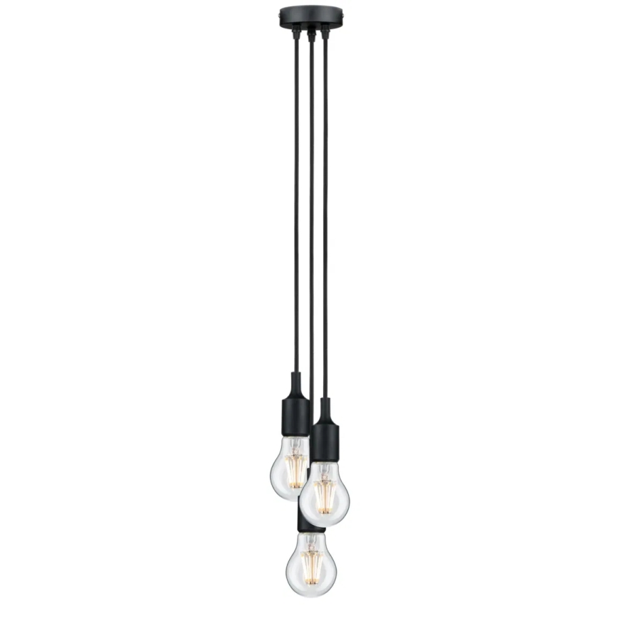 Paulmann 50382 - 3xE27/60W Tápkábel KETIL 230V
