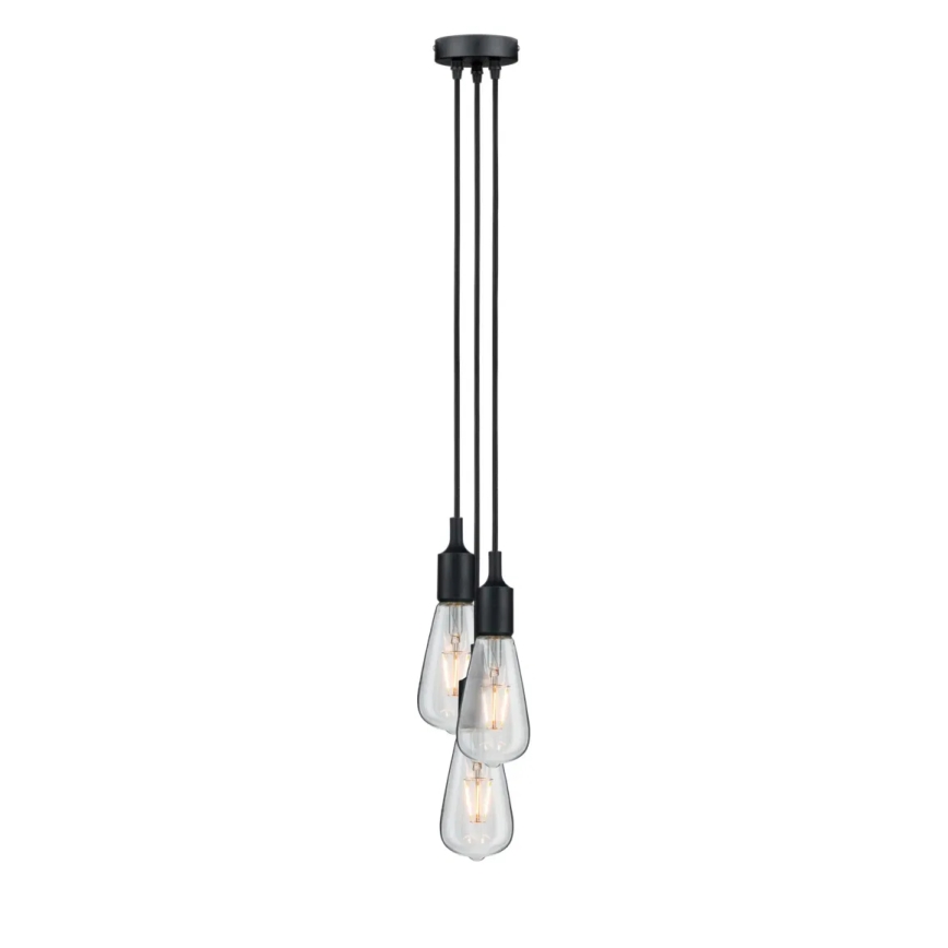Paulmann 50382 - 3xE27/60W Tápkábel KETIL 230V