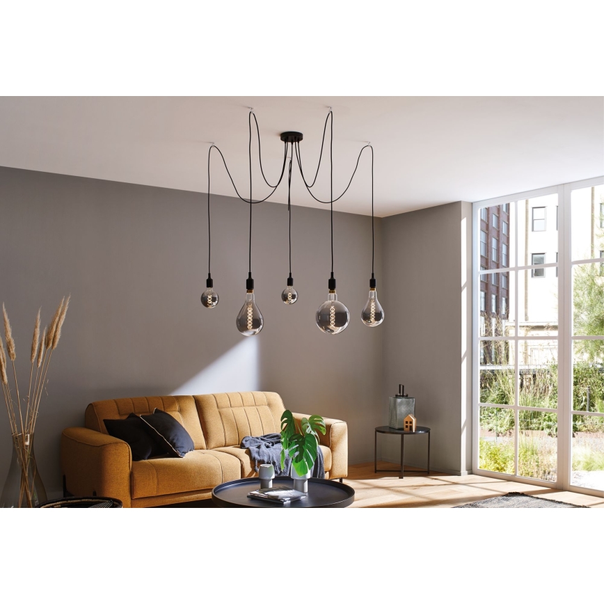 Paulmann 50389 - Csillár zsinóron NEORDIC 5xE27/20W/230V pók