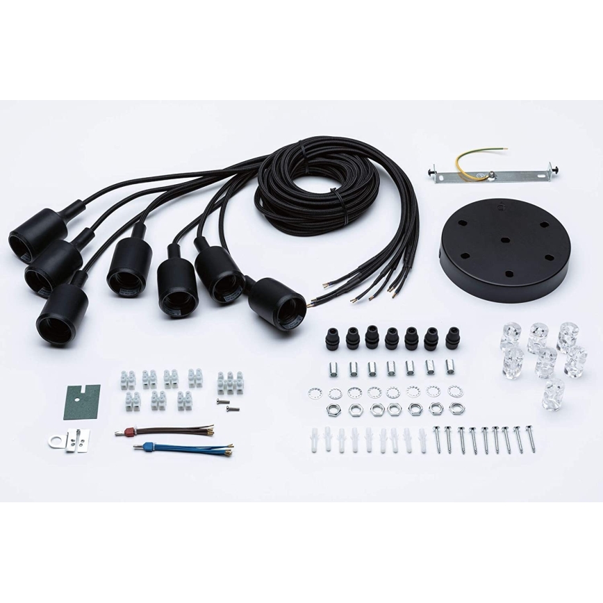 Paulmann 50390 - Csillár zsinóron NEORDIC 7xE27/20W/230V pók