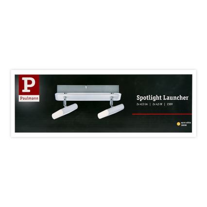 Paulmann 66635 - 2xLED/4,5W Spotlámpa LAUNCHER 230V