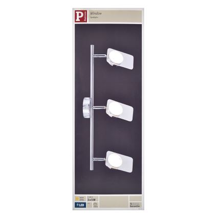 Paulmann 66668 - 3xLED/5W Spotlámpa WINDOW 230V